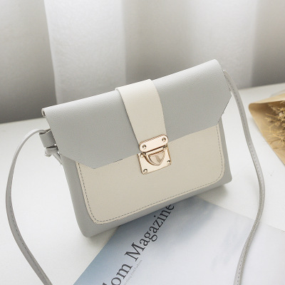 MZ Color Block Mini Envelope Crossbody Bag with Lock Closure - Image 3