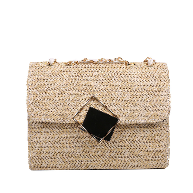 Trendy Spring Summer Textured Woven Straw Crossbody Bag for Women 2022 New - Image 5