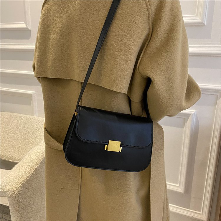 MZ Solid Color Small Square Crossbody Bag Women PU Soft Shoulder Bag - Image 2