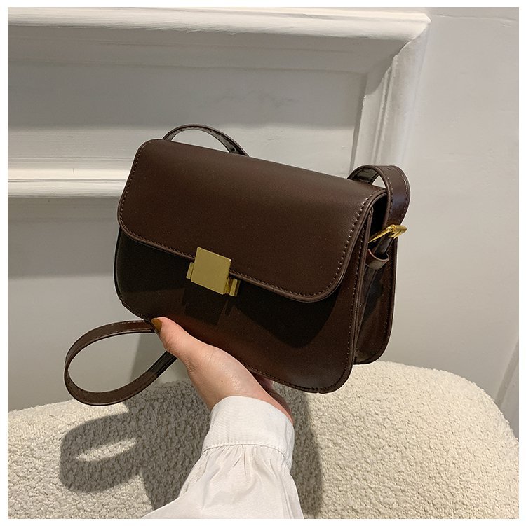 MZ Solid Color Small Square Crossbody Bag Women PU Soft Shoulder Bag - Image 4
