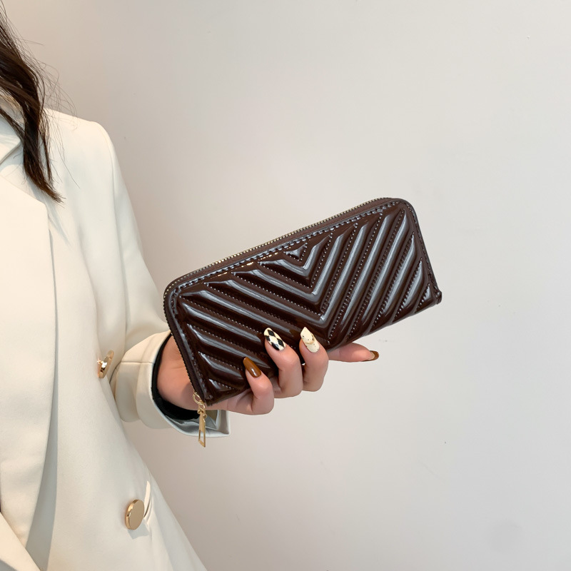 Solid Color Mini Square Coin Purse Clutch Bag for Women 2024 Spring - Image 4