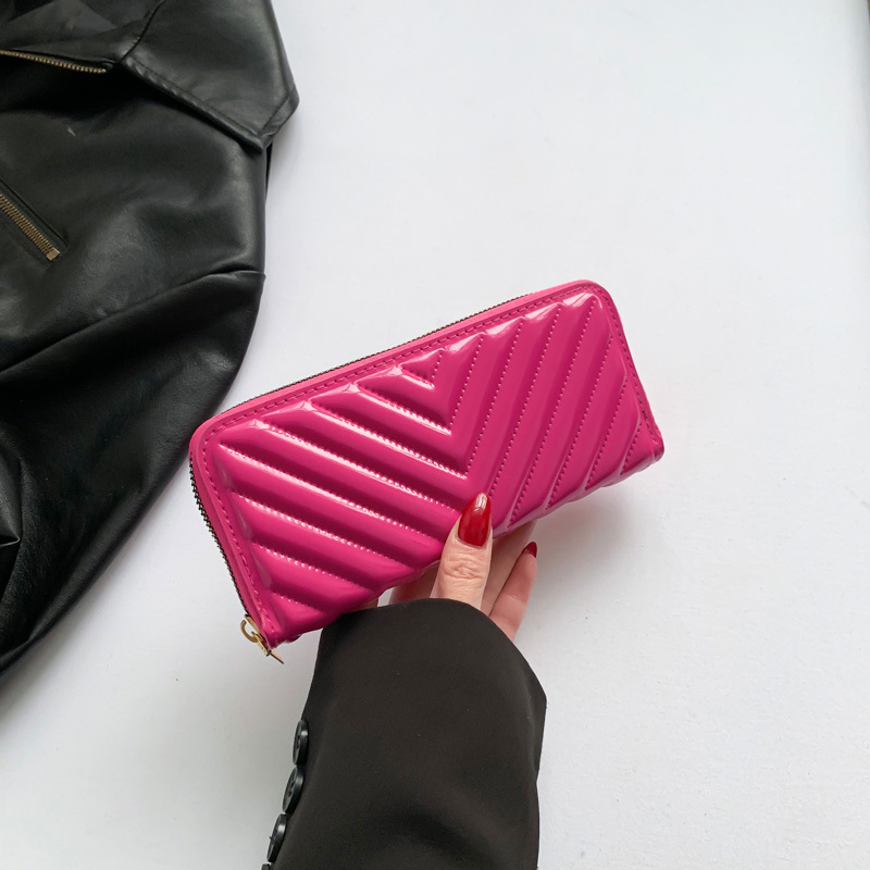 Solid Color Mini Square Coin Purse Clutch Bag for Women 2024 Spring - Image 2