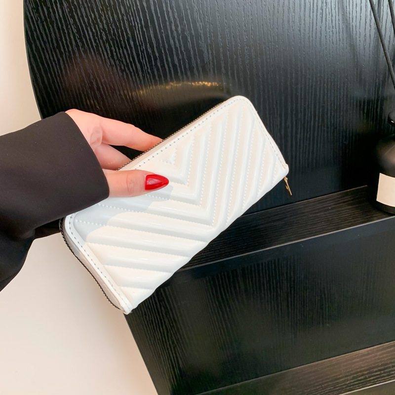 Solid Color Mini Square Coin Purse Clutch Bag for Women 2024 Spring - Image 3